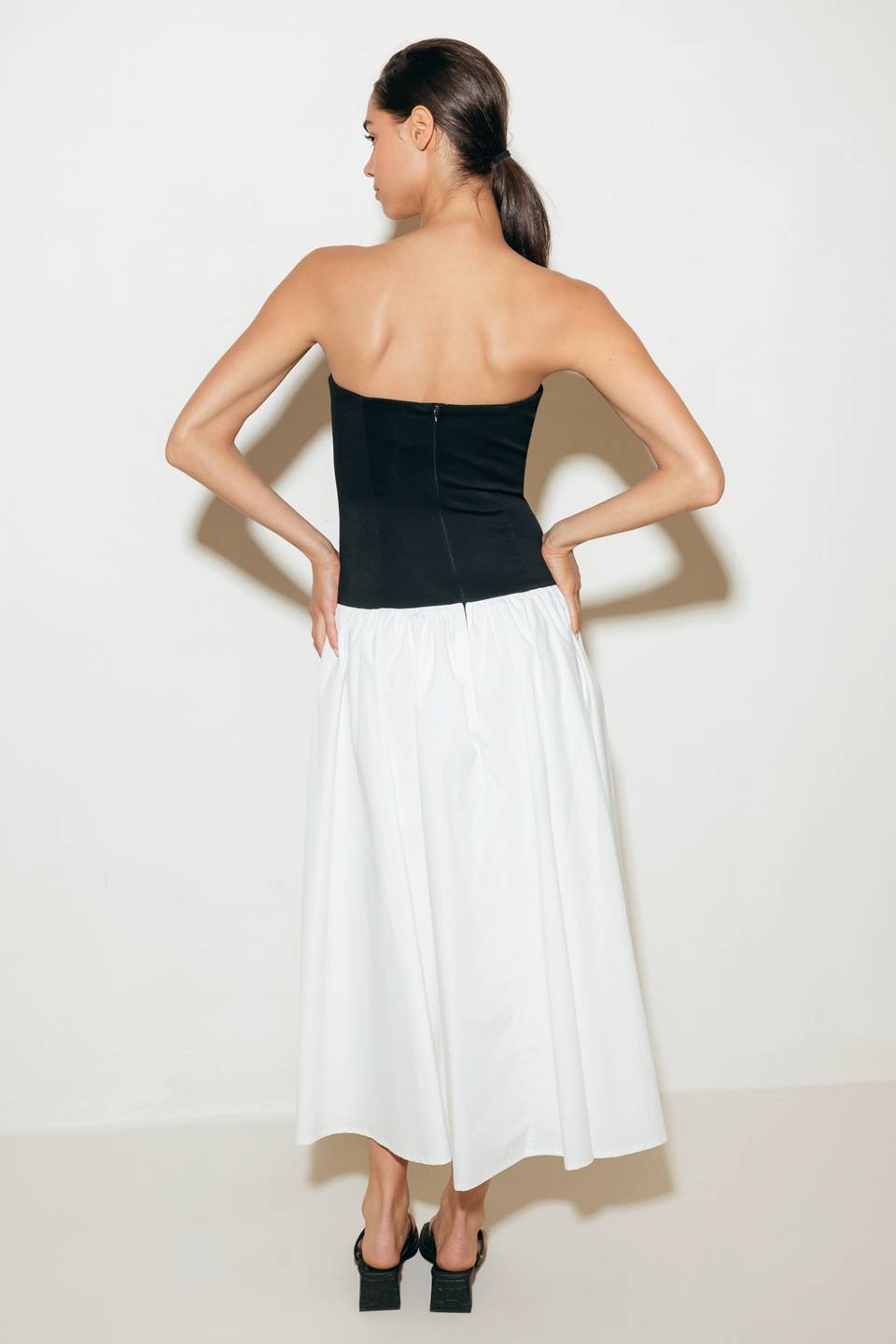 SHIFT STUDIO SOLID MIDI DRESS Flying Tomato